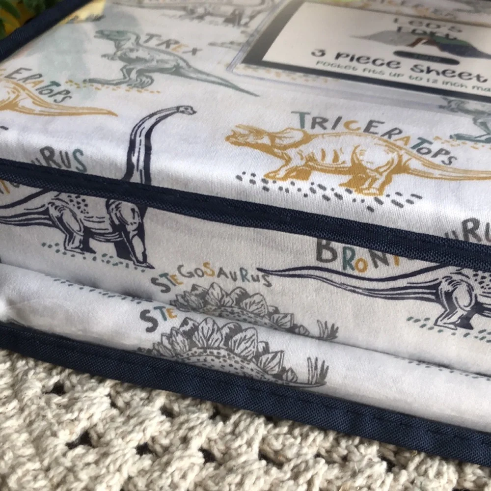 Leo's Fort TWIN Dinosaur 3-Piece Sheet Set